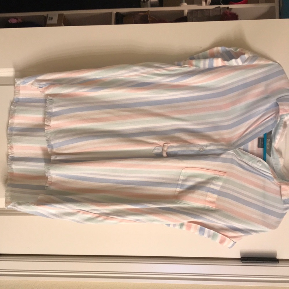 3/4 button down top